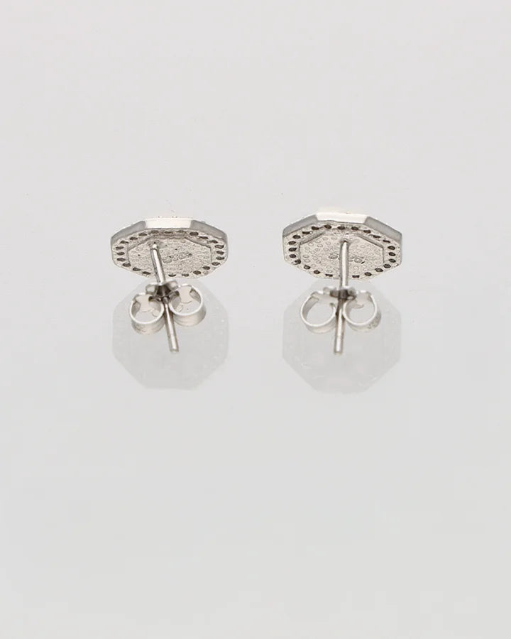 Shyaam Hexa Studs 92.5 Silver
