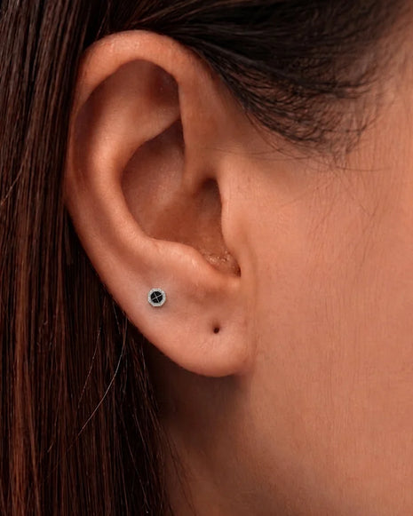 Shyaam Hexa Studs 92.5 Silver