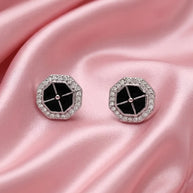 Shyaam Hexa Studs 92.5 Silver