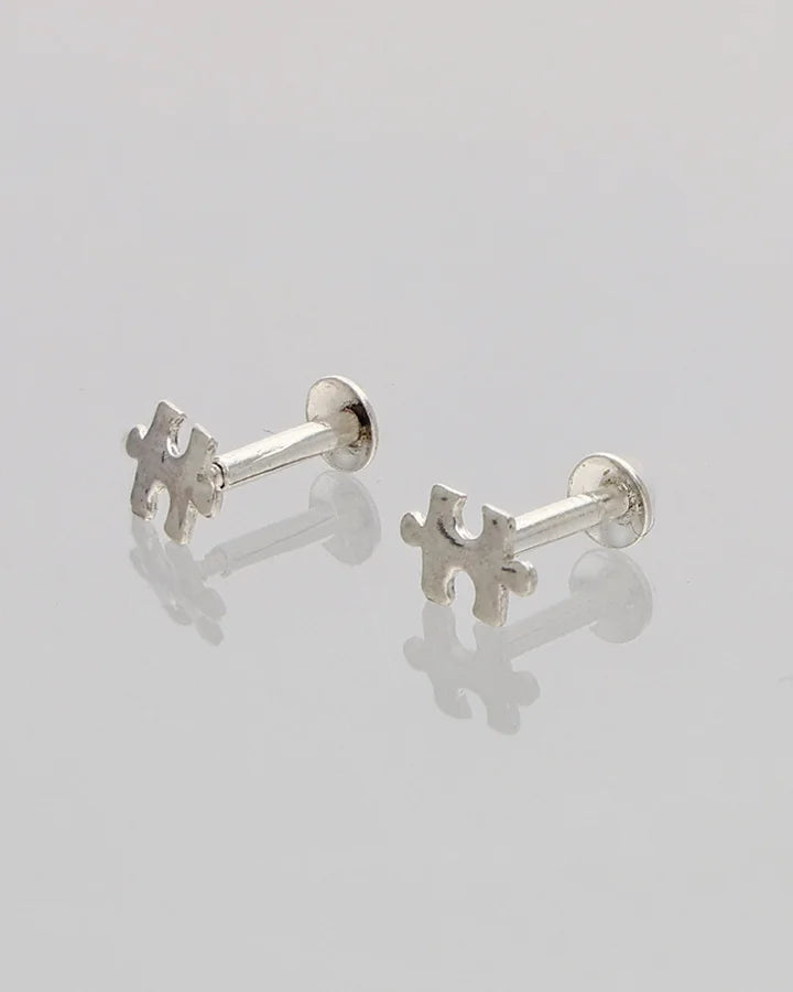 Paheli Silver Studs 92.5 Silver