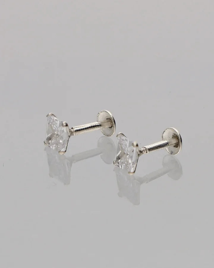 Noor Chauk Studs 92.5 Silver