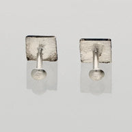Virasat Square Studs 92.5 Silver