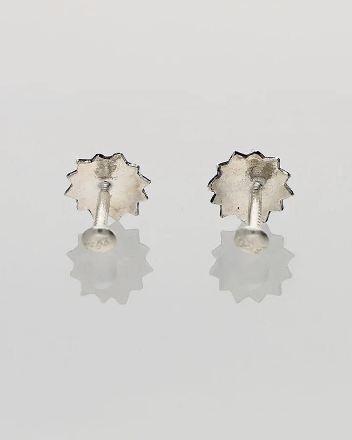Meher Floral Studs 92.5 Silver