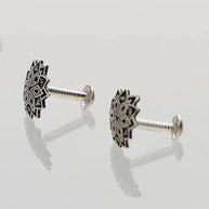 Meher Floral Studs 92.5 Silver