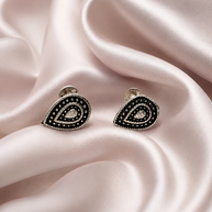 Rajwadi Pan Studs 92.5 Silver