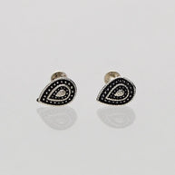 Rajwadi Pan Studs 92.5 Silver