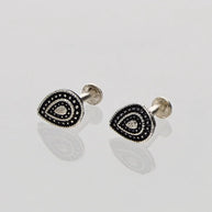 Rajwadi Pan Studs 92.5 Silver