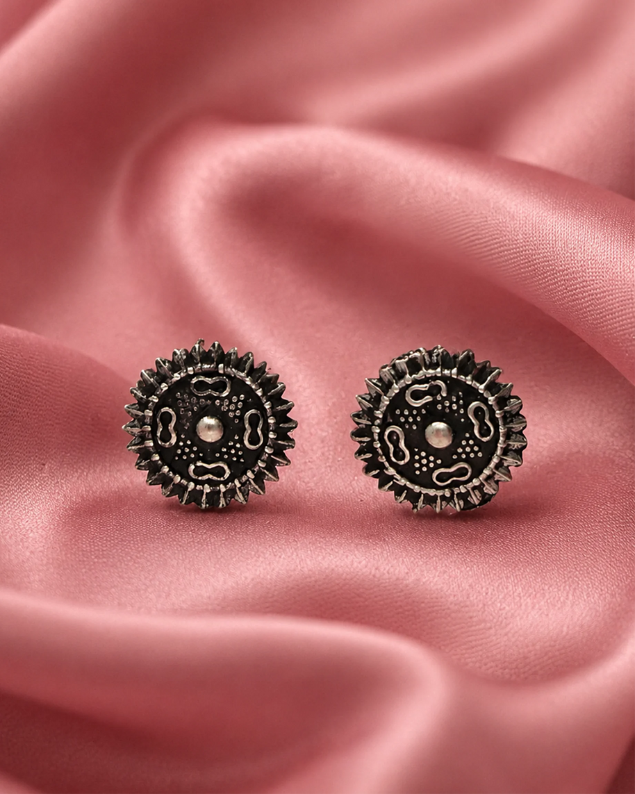 Gulnaar Antique Studs 92.5 Silver