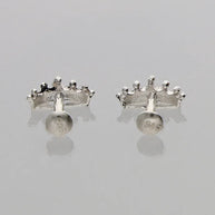 Shehenshah Crown Studs 92.5 Silver