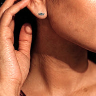 Shehenshah Crown Studs 92.5 Silver