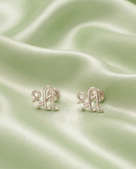 Shree Vibe Studs 92.5 Silver