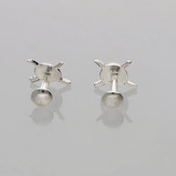 Veer Dhaal Studs 92.5 Silver