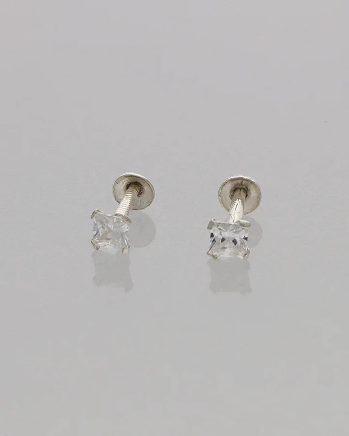 Noor Antique Studs 92.5 Silver