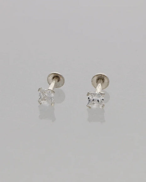 Noor Antique Studs 92.5 Silver