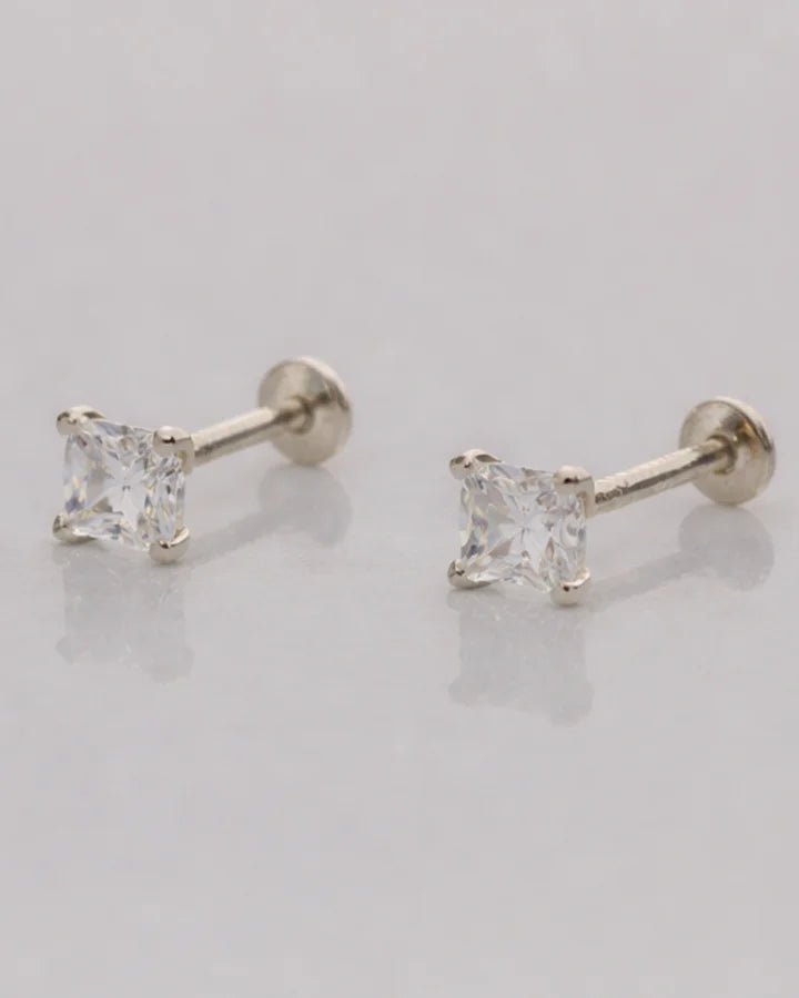 Noor Antique Studs 92.5 Silver