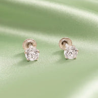 Chandrika Round Studs 92.5 Silver