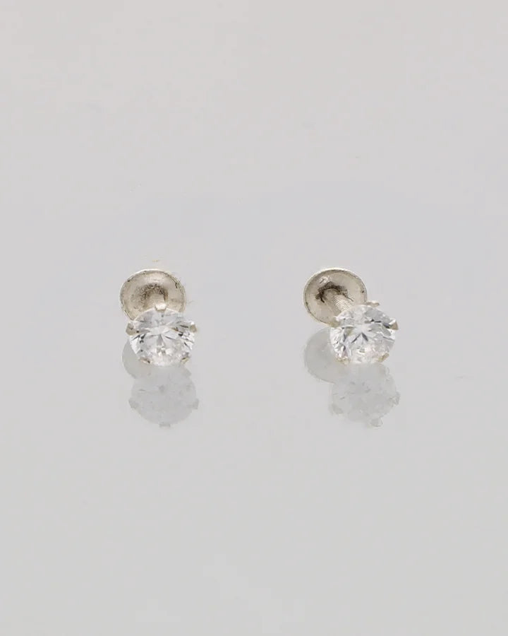 Chandrika Round Studs 92.5 Silver