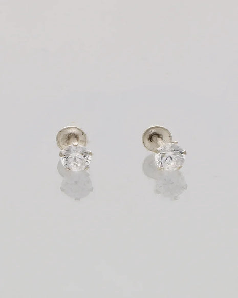 Chandrika Round Studs 92.5 Silver