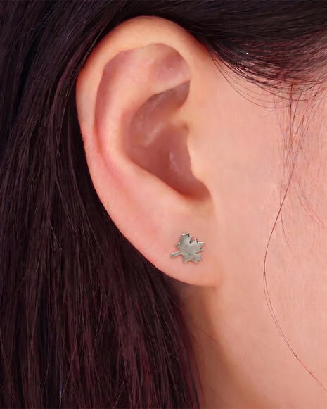 Pankh Leaf Studs 92.5 Silver