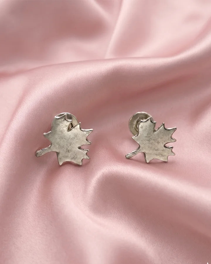 Pankh Leaf Studs 92.5 Silver
