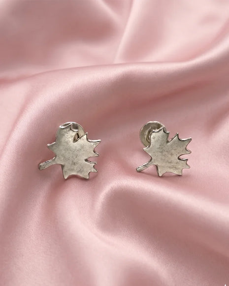 Pankh Leaf Studs 92.5 Silver