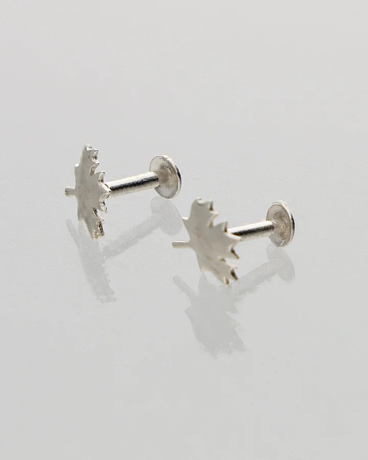 Pankh Leaf Studs 92.5 Silver