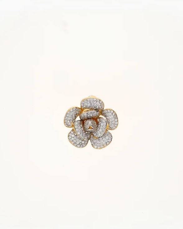 Golden Bloom Pendant Set in 92.5 Silver