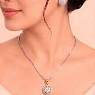 Celestial Spark Pendant Set in 92.5 Silver
