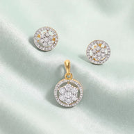 Celestial Spark Pendant Set in 92.5 Silver