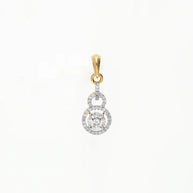 Pearl Drop Charm Pendant Set in 92.5 Silver