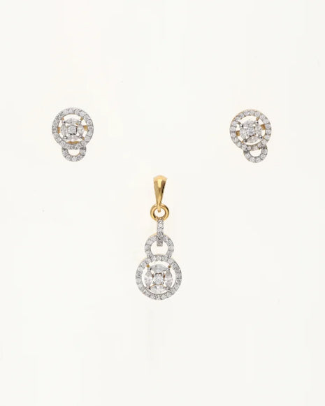 Stone Drop Charm Duo in 92.5 Silver