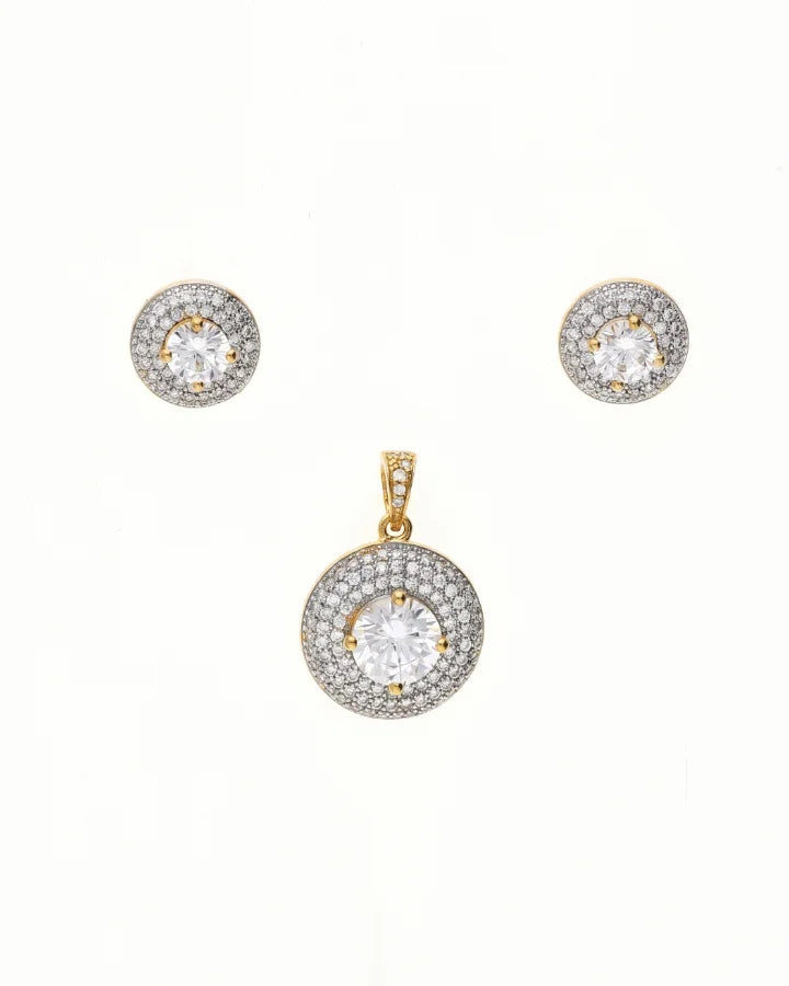 Regal Shine Pendant Set in 92.5 Silver