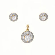 Regal Shine Pendant Set in 92.5 Silver