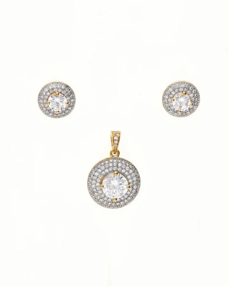 Regal Shine Pendant Set in 92.5 Silver