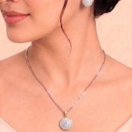 Regal Shine Pendant Set in 92.5 Silver
