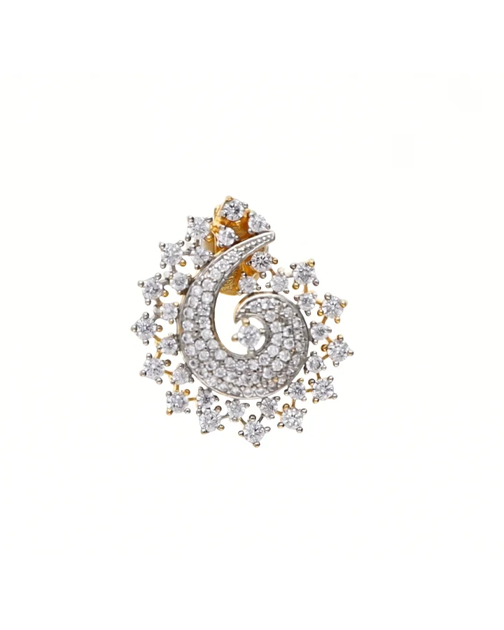 Moonlit Curve Pendant Set in 92.5 Silver