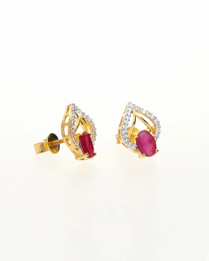 Ruby Cascade Pendant Set in 92.5 Silver