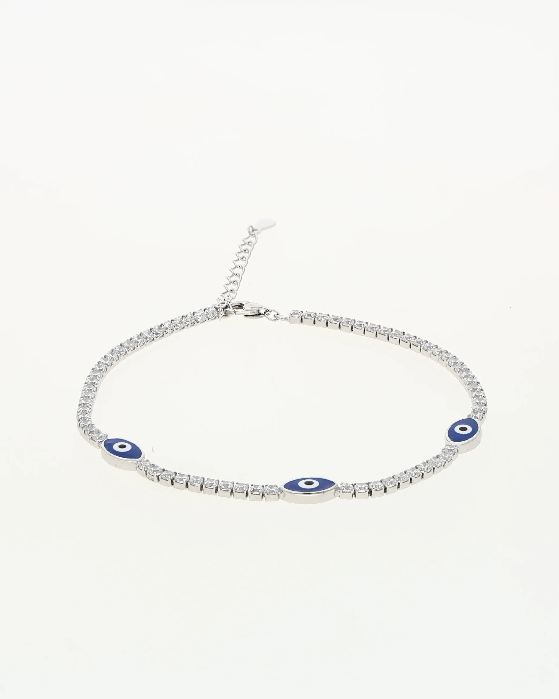 Classic Evil Eye Bracelet in 92.5 Silver