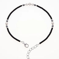 Twilight Bead Payal in 92.5 Silver