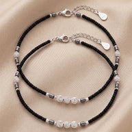 Twilight Bead Payal in 92.5 Silver
