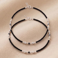 Rhythm Bead Payal in 92.5 Silver