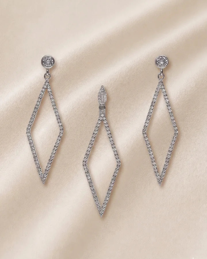 Diamond Veil Charm Duo in 92.5 Silver