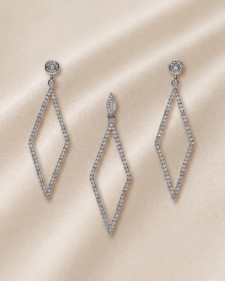 Diamond Veil Charm Duo in 92.5 Silver