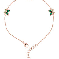 Flutter Glow Anklet in 92.5 Silver