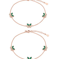 Flutter Glow Anklet in 92.5 Silver