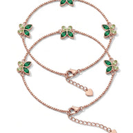 Flutter Glow Anklet in 92.5 Silver
