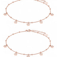 Starlit Charm Anklet in 92.5 Silver