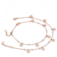Starlit Charm Anklet in 92.5 Silver