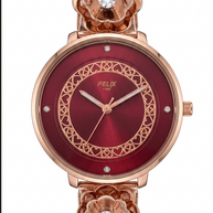 Midnight Flora Watch in 92.5 Silver