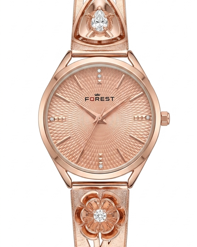 Pink Blossom Watch in 92.5 Silver